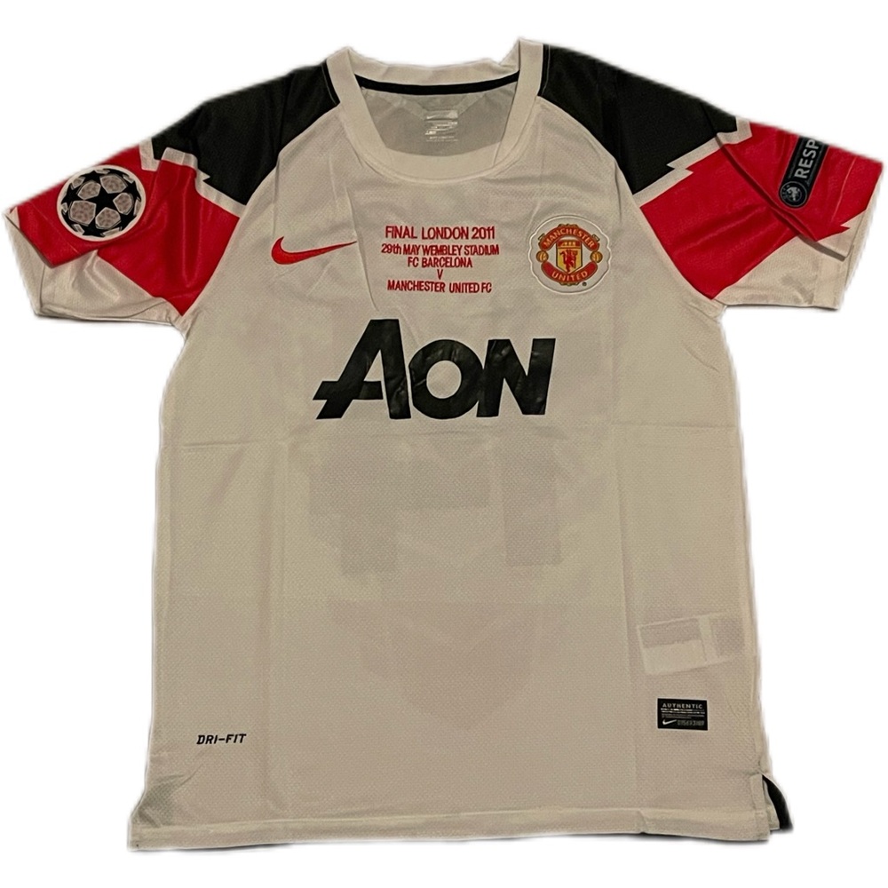 Chicharito Hernández Manchester United Retro Jersey Final London 2011